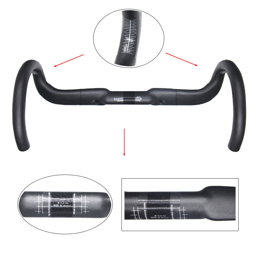 Carbon Fiber Curvature Handlebar - 31.8mm